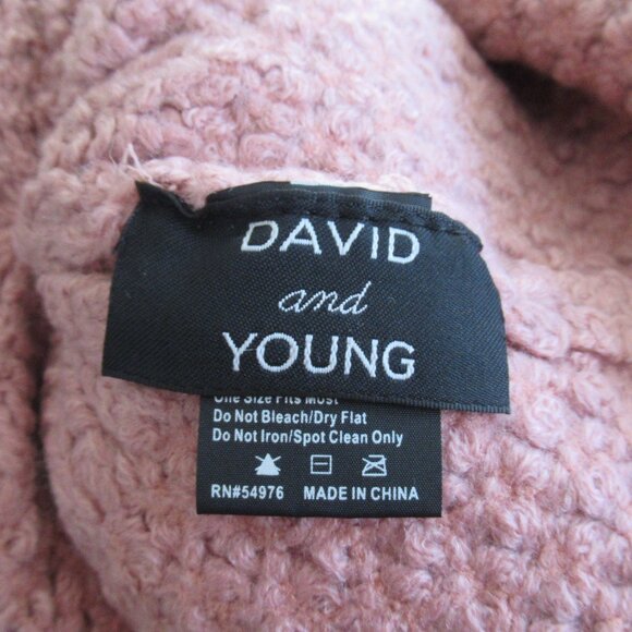 Lot of 2 beanie hats, one size, stretch, chunky & slouchy hat Pink, Multicolor - Picture 9 of 11